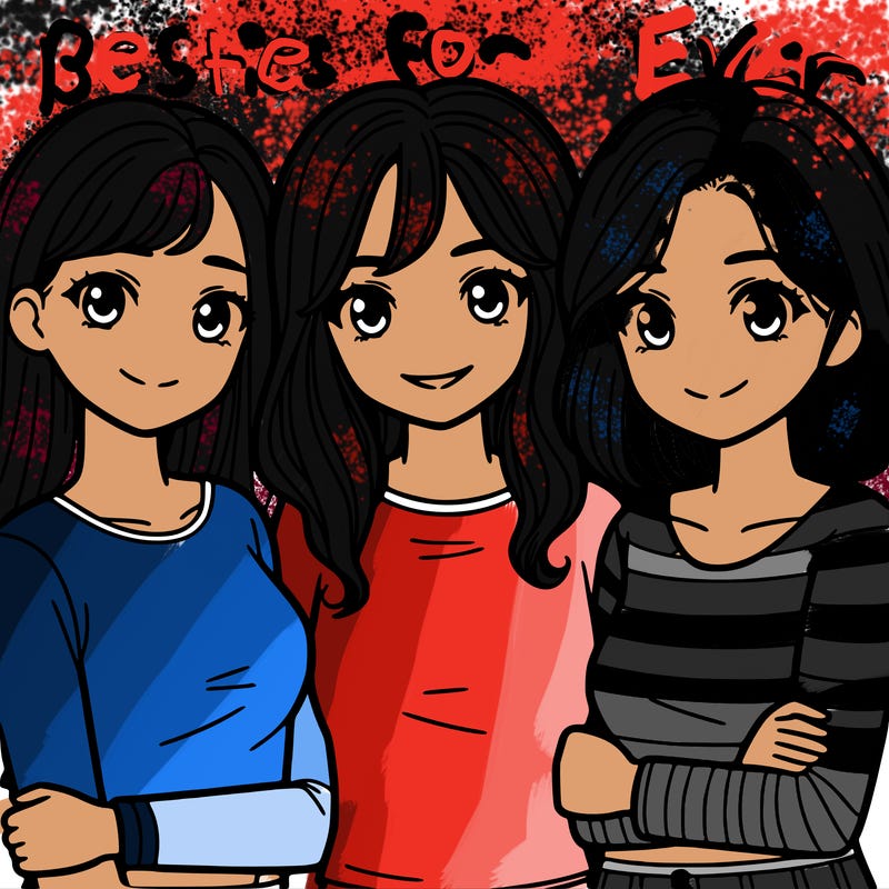 group of 3 female freinds