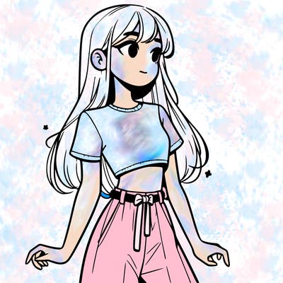 girl in a cute crop top