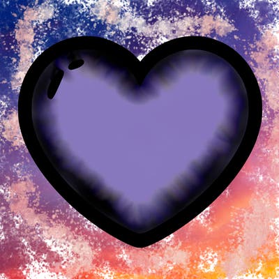 a blank heart