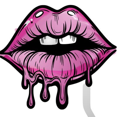 lips that look realistic and drip