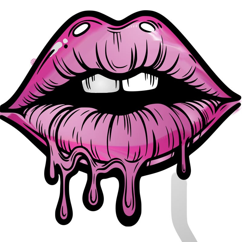 lips that look realistic and drip