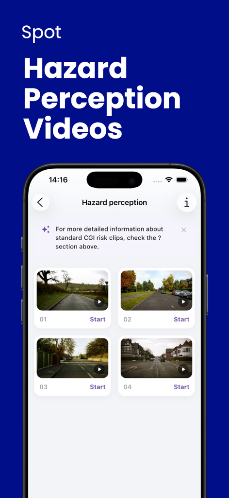 Driving Theory 2026 Test Kit - Tela de vídeos de treinamento de perceção de perigo para o teste de teoria de condução do Reino Unido