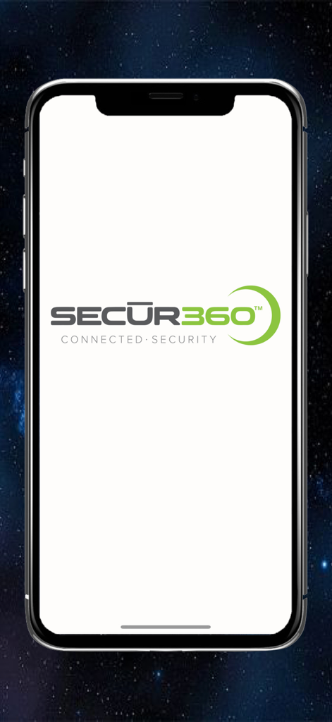 SECŪR360 app logo on a mobile phone screen