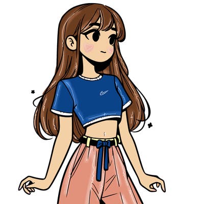 girl in a cute crop top