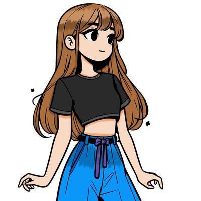 girl in a cute crop top