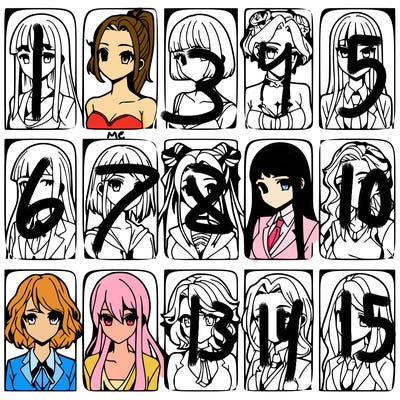 girls that look diffrent anime