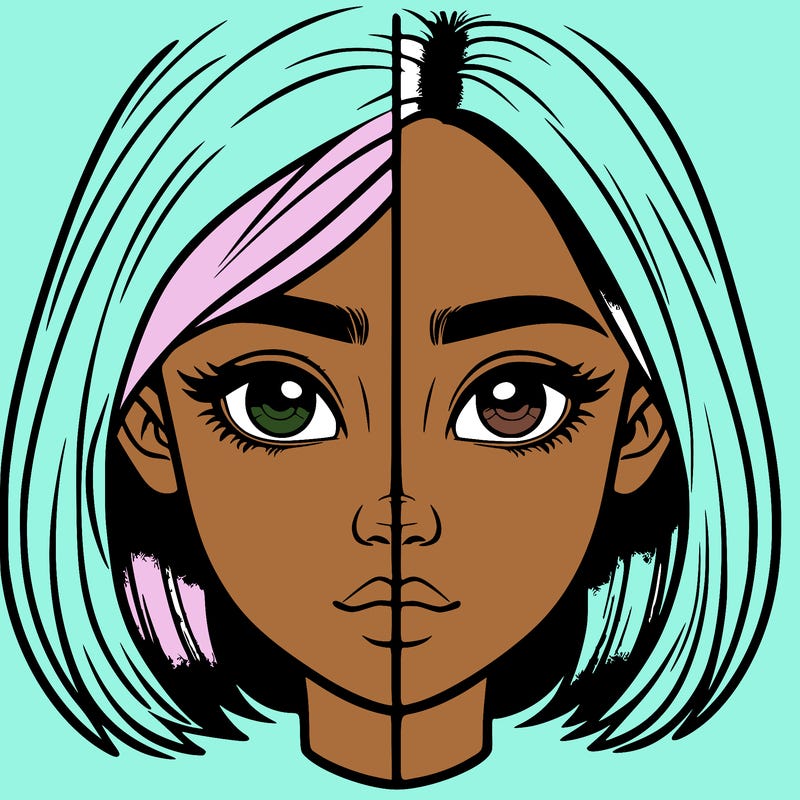 realistic girl split