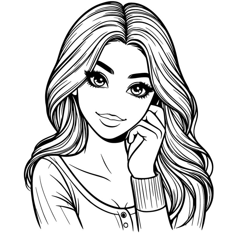 realistic beautiful girl