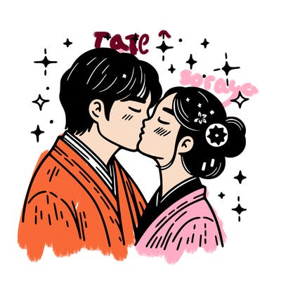 kissing