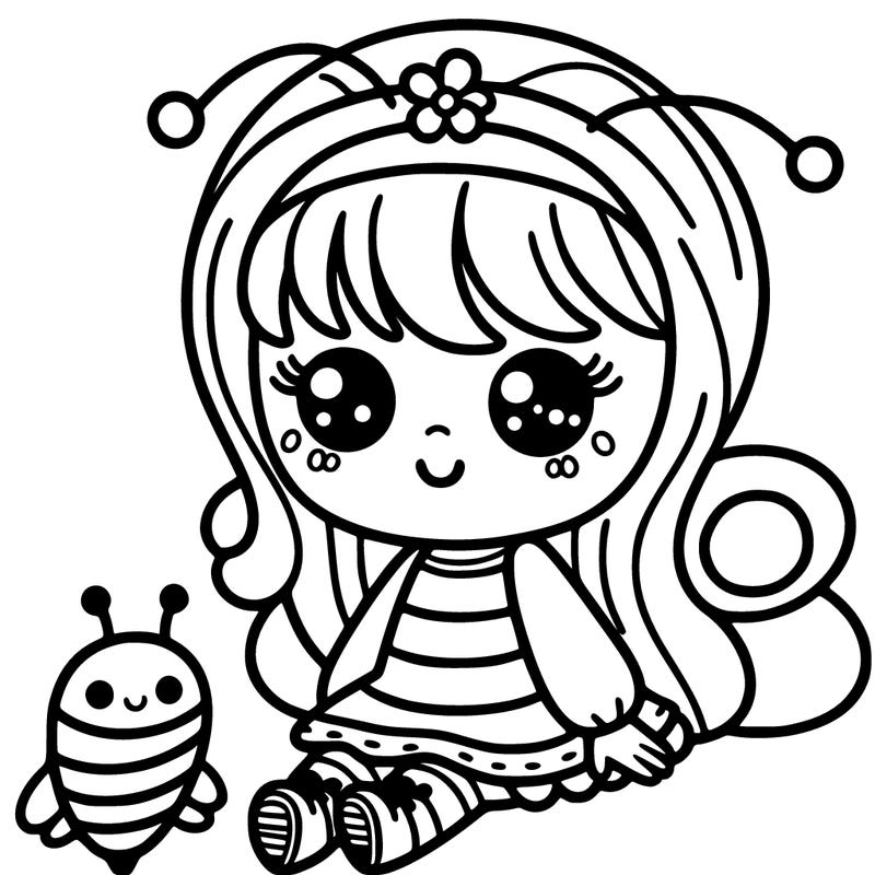 little girl bee