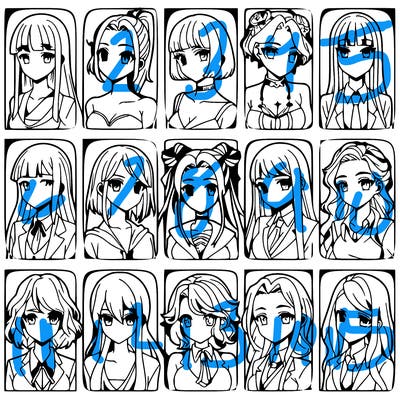 girls that look diffrent anime