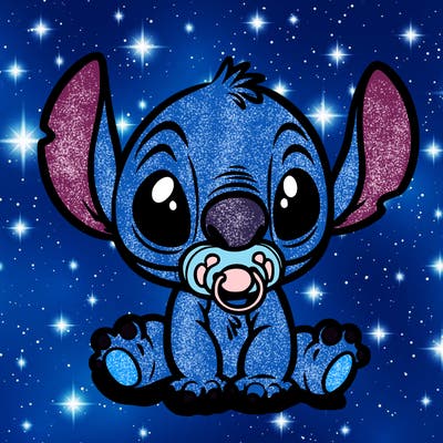 baby stitch with pacifier