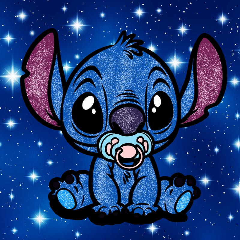 baby stitch with pacifier