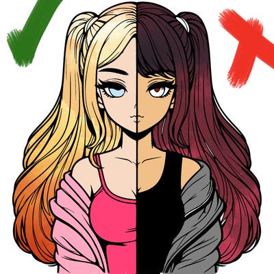 realistic girl split