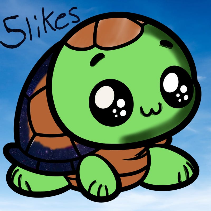 cute little animated turtle
