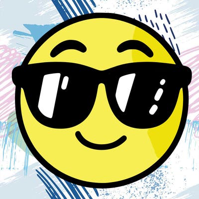 emoji with sunglasses