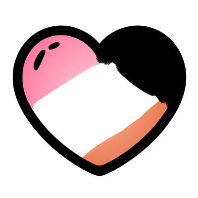 a blank heart