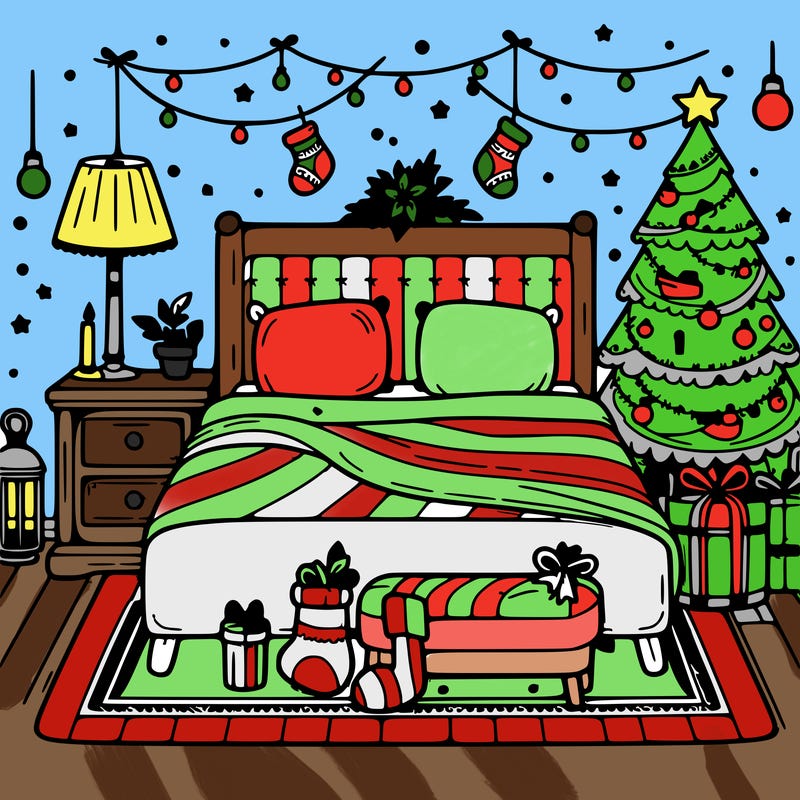 bedroom christmas