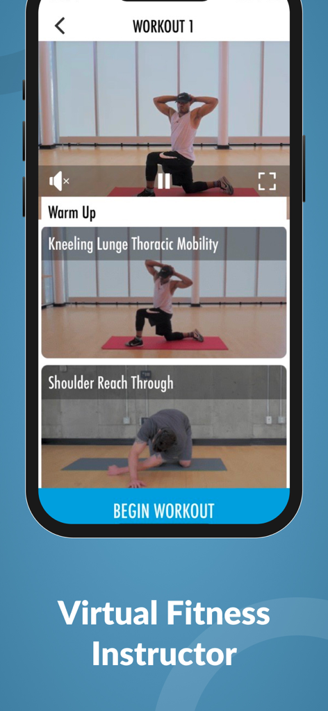 Boot Camp Workouts & Trainings - A virtual fitness instructor demonstrating mobility exercises in the Boot Camp app