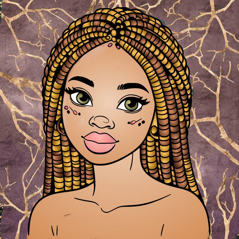 african woman with fulani braids