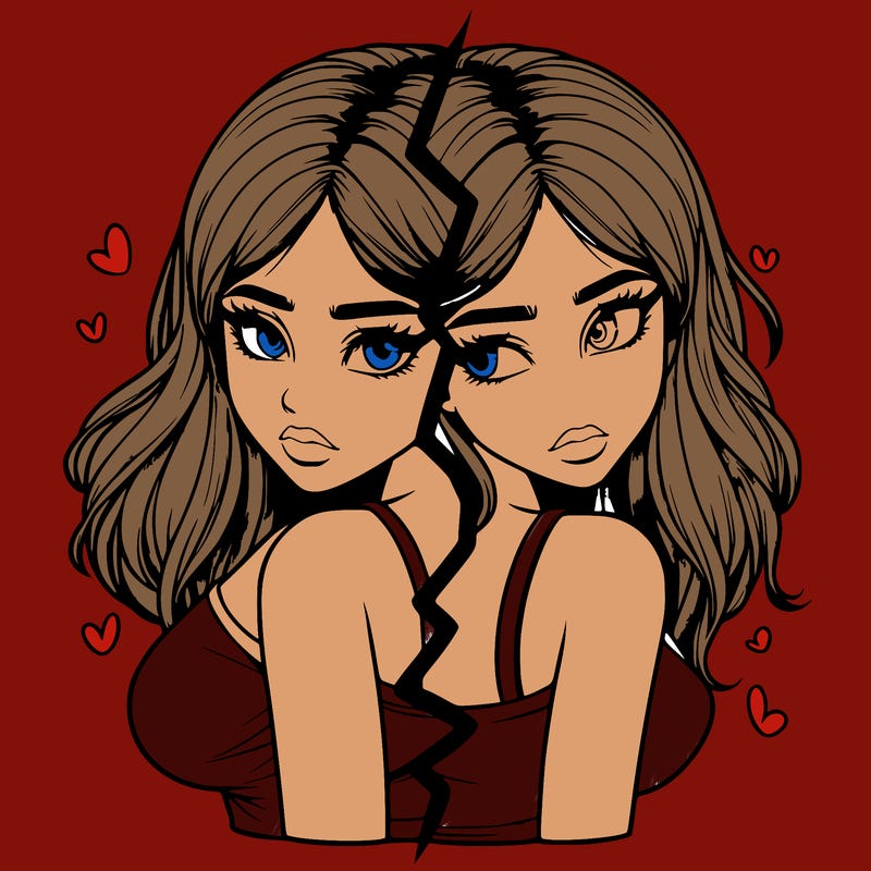 realistic girl split