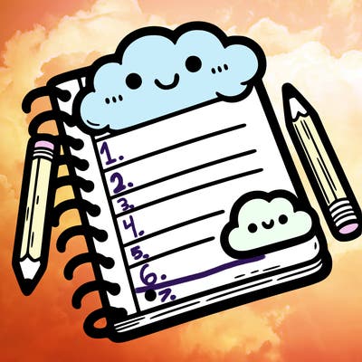 blank lined notebook