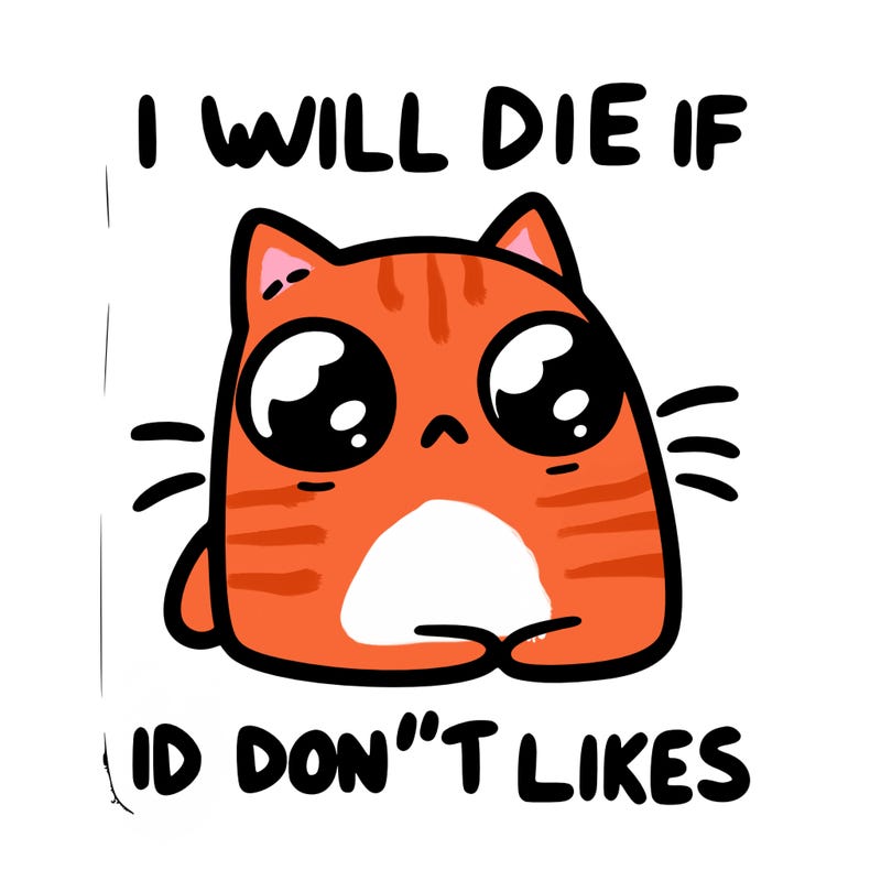 a cat that will die if we don’t get 10 likes