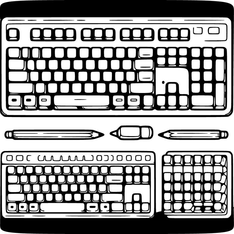 keyboard out line