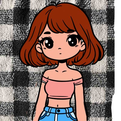 girl in a cute crop top