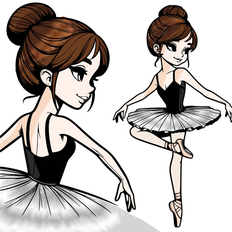 realistic ballerina