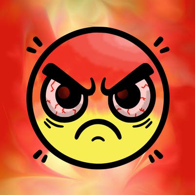 angry face