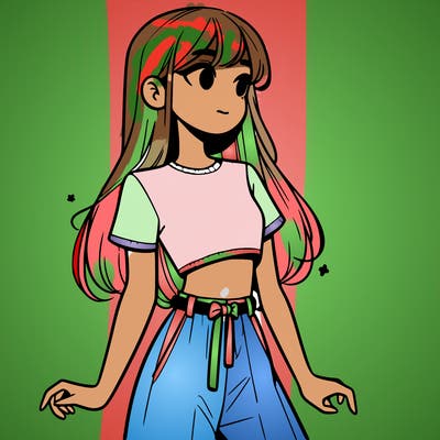 girl in a cute crop top