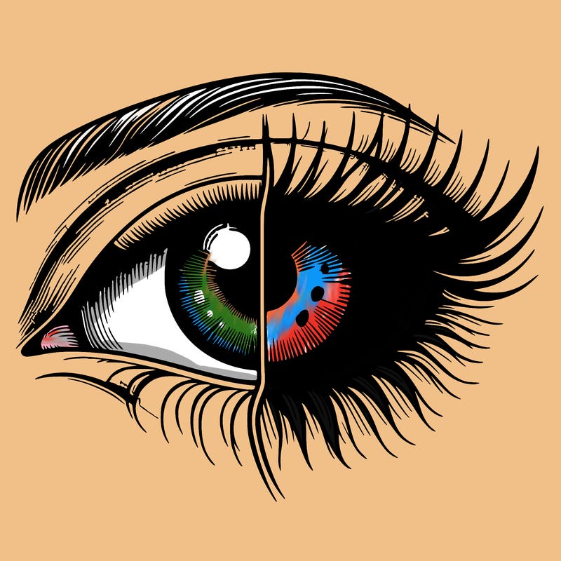 realistic eye split