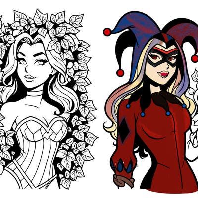 poison ivy and harley quinn