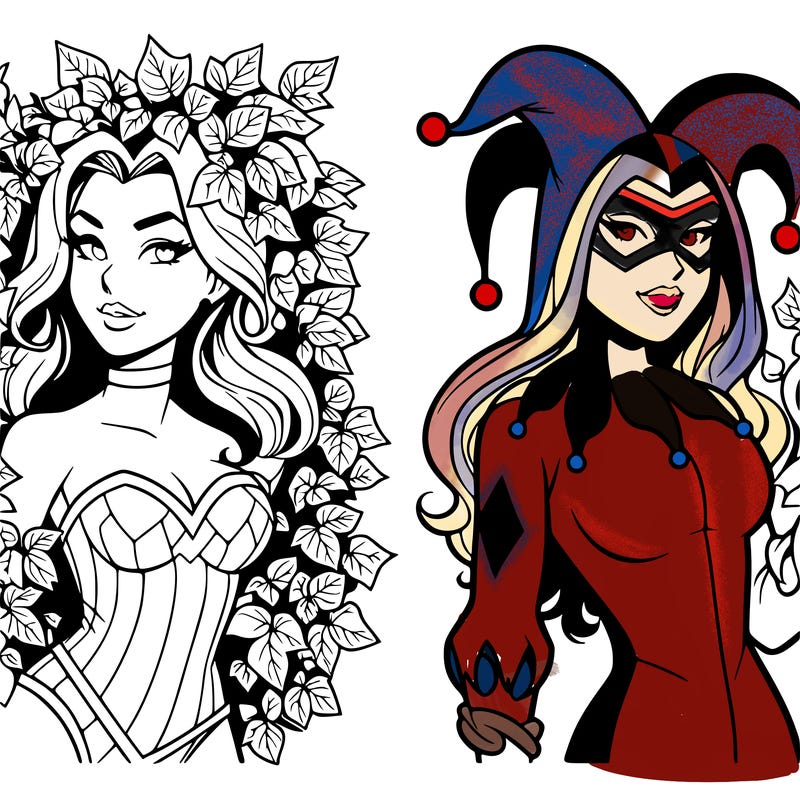 poison ivy and harley quinn