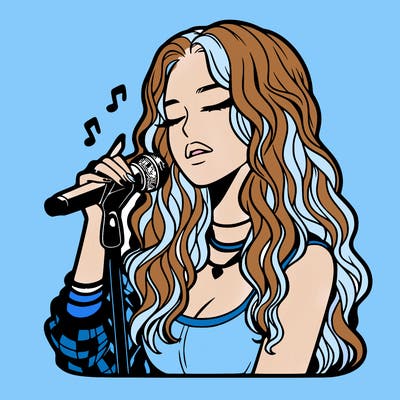 realistic female singer