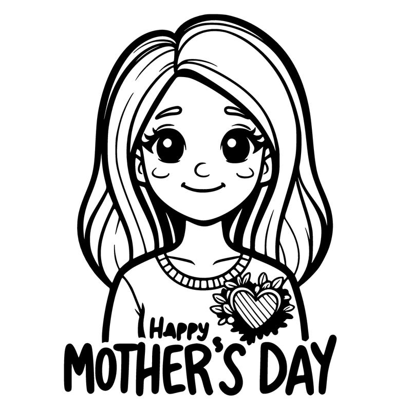 happy mothers day with a woman