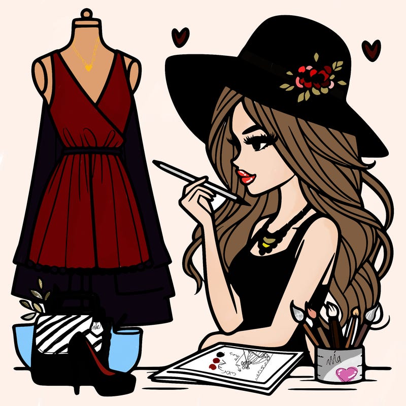 a stylish fashion designer