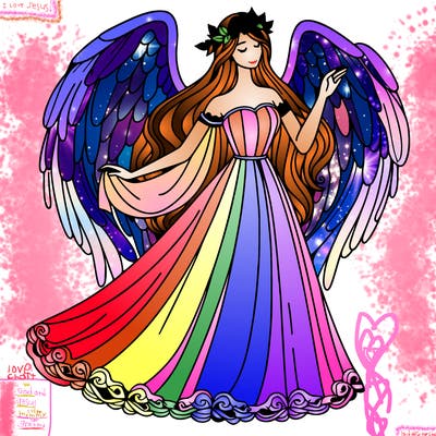 elegant, beautiful angel