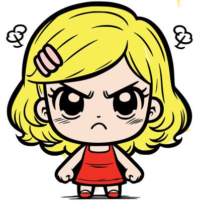 angry girl