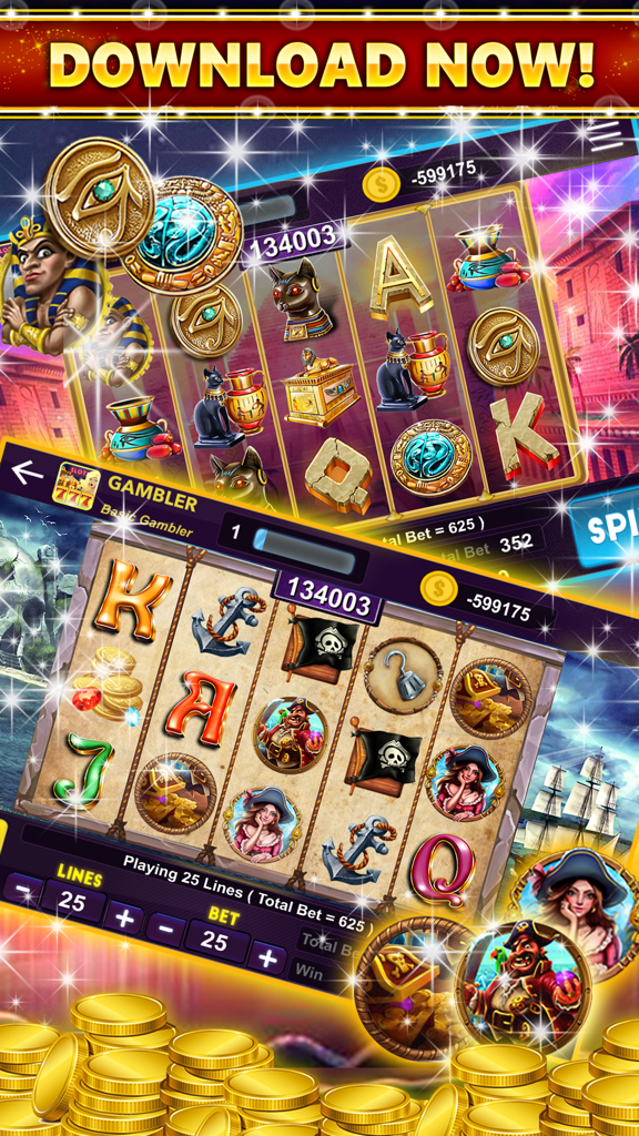 Lucky Seven Free Casino Slots - Gameplay preview of various themed slot machines in Lucky Seven Free Casino Slots