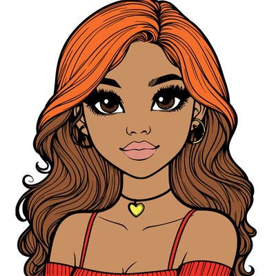 realistic pretty girl