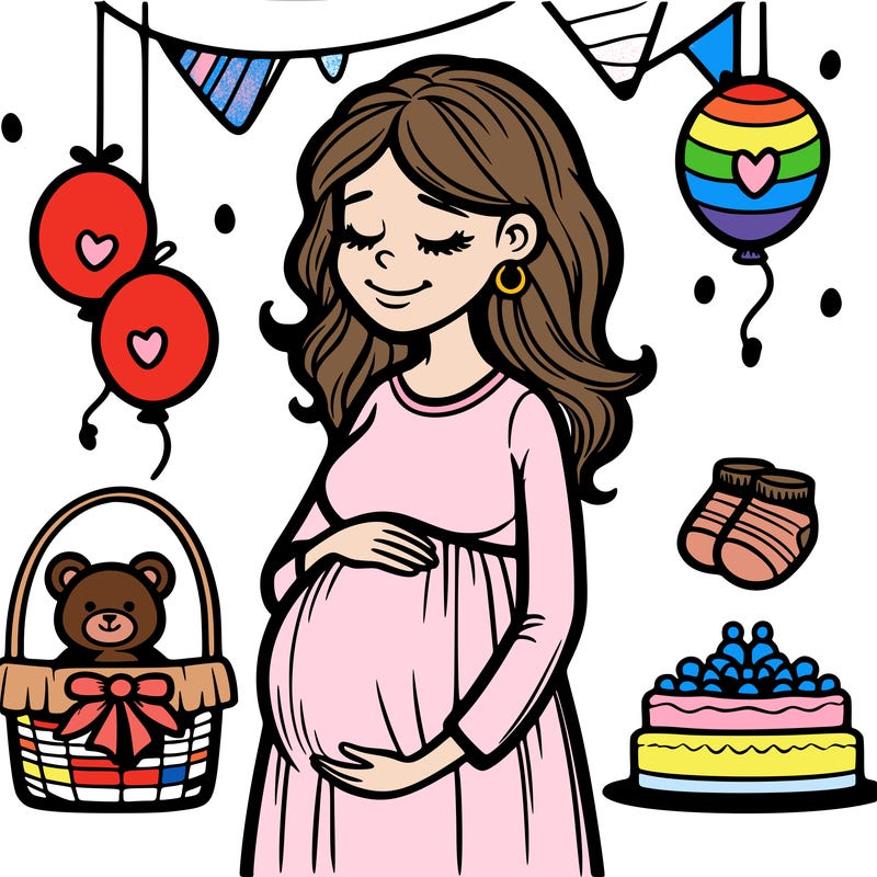 pregnant women at her baby shower