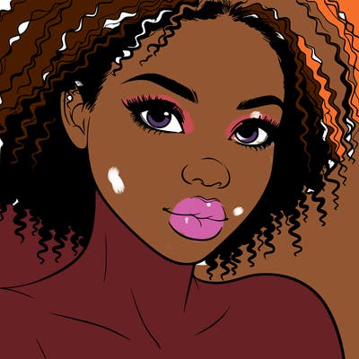 realistic black girl