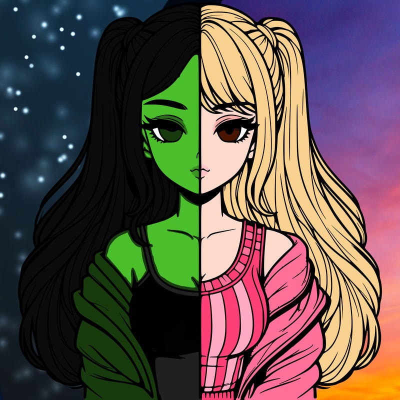 realistic girl split