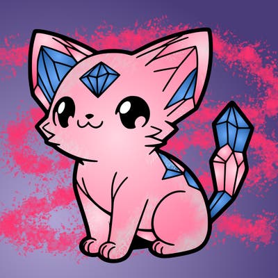 crystal kitten