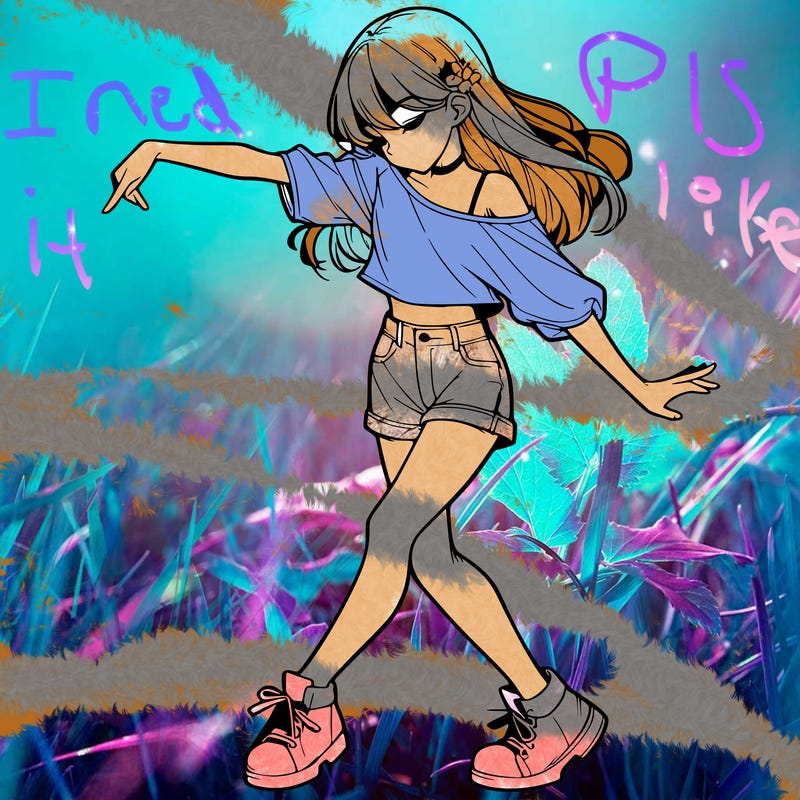 realistic girl danceing