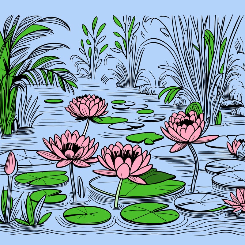 monet's water lilies