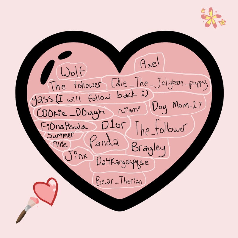 a blank heart