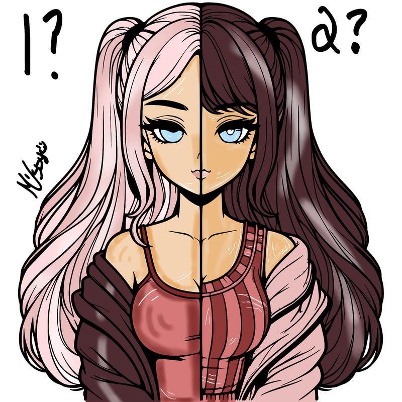 realistic girl split